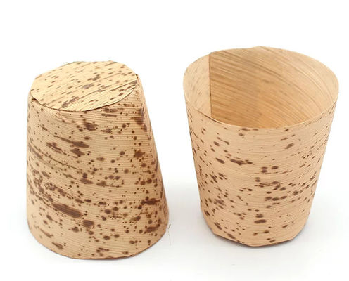 Natural Bamboo Food Disposable Dessert Cups For Catering And Home