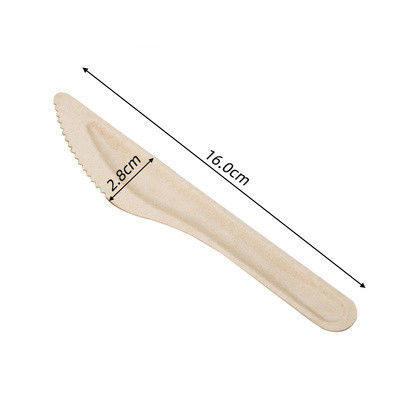 6'' Sugarcane Bagasse White Compostable Biodegradable Knives Forks