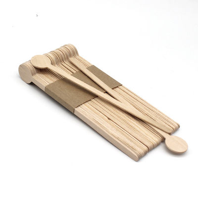 Disposable Round Head Birch Wooden Stir Sticks For Tea Coffee 150mm