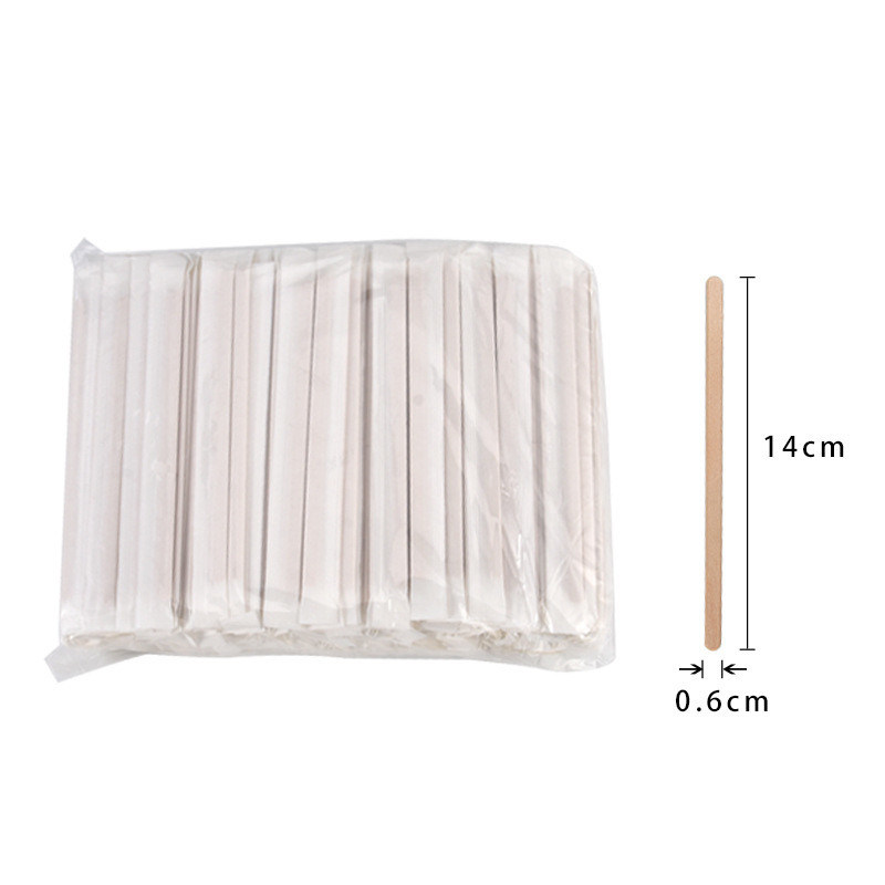 Customized Wooden Stirrer Sticks For Milk Tea Hot Drink 140mm